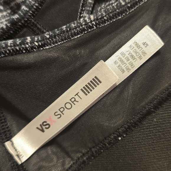 VSX Black and Gray Sports Bra with Racerback Design S - Picture 2 of 2